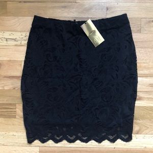Black, Lace, Stretchy Skirt